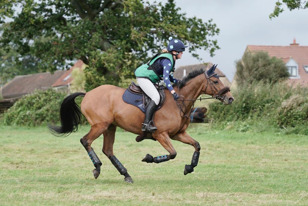 Ella Woolmer horse riding with the Original Airvest