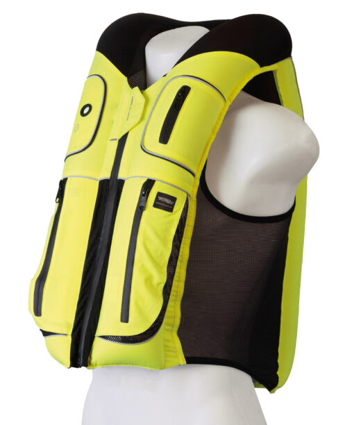 B'Safe Cycling Safety Vest Hi Vis Inflated