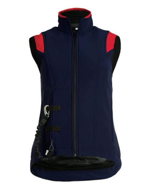 Helite Airshell Horse Riding Vest Outer Blue Red